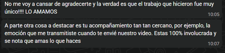 tras preguntar feedback al finalizar